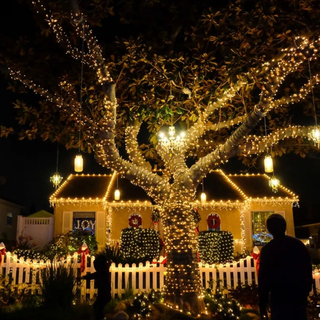 Pisca Pisca que está viralizado 30 Metros Branco Quente com 300 Leds 8 Funções - CasaBizu